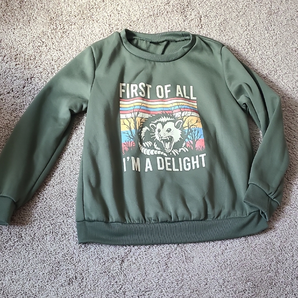 Green Graphic Sweatshirt